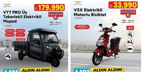 A101’de Elektrikli Moped Satışı
